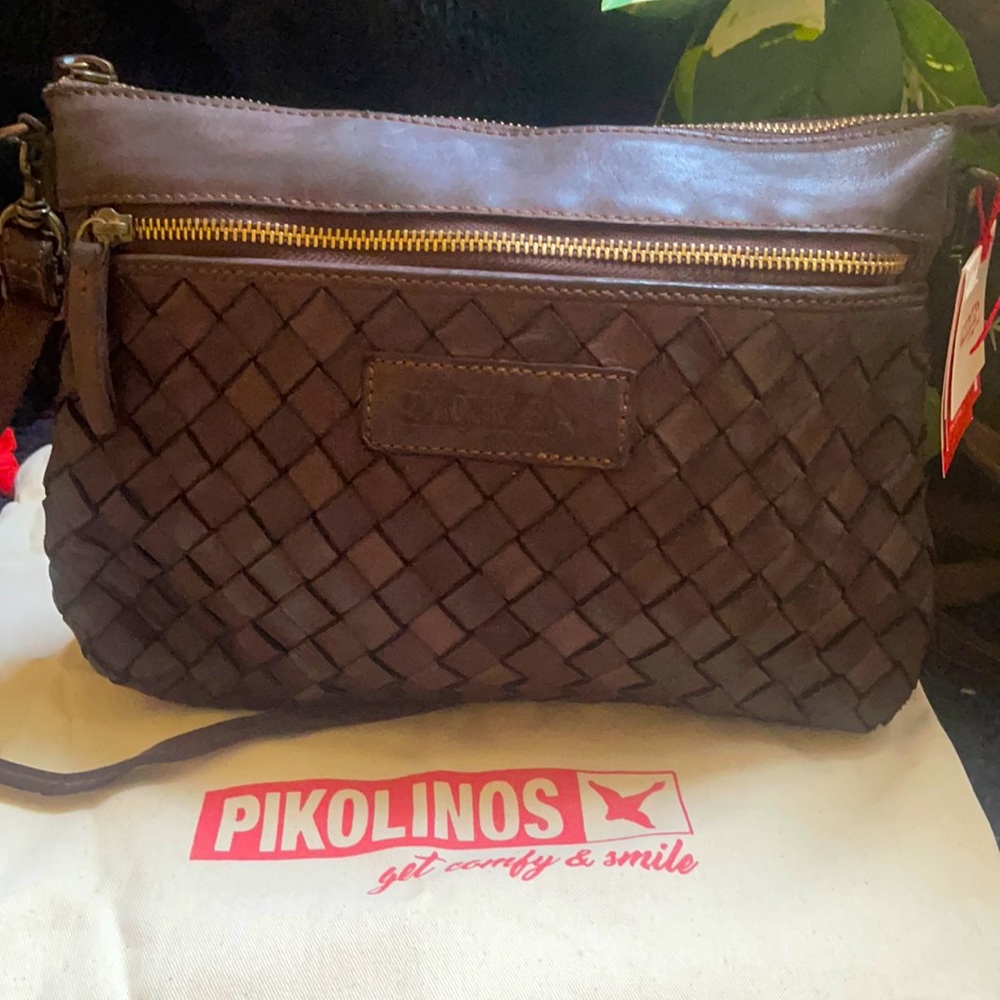 PIKOLINOS Leather Crossbody Purse